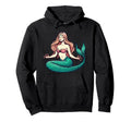 Meditation Mermaid Yoga Pose Relaxing Hoodie - Casual Everyday Wear Unisex - T-Shirt, Sweatshirt, Hoodie