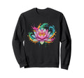 Boho Lotus Flower Splash Yoga Sweatshirt - Fun Novelty Design Men Women - T-Shirt, Sweatshirt, Hoodie