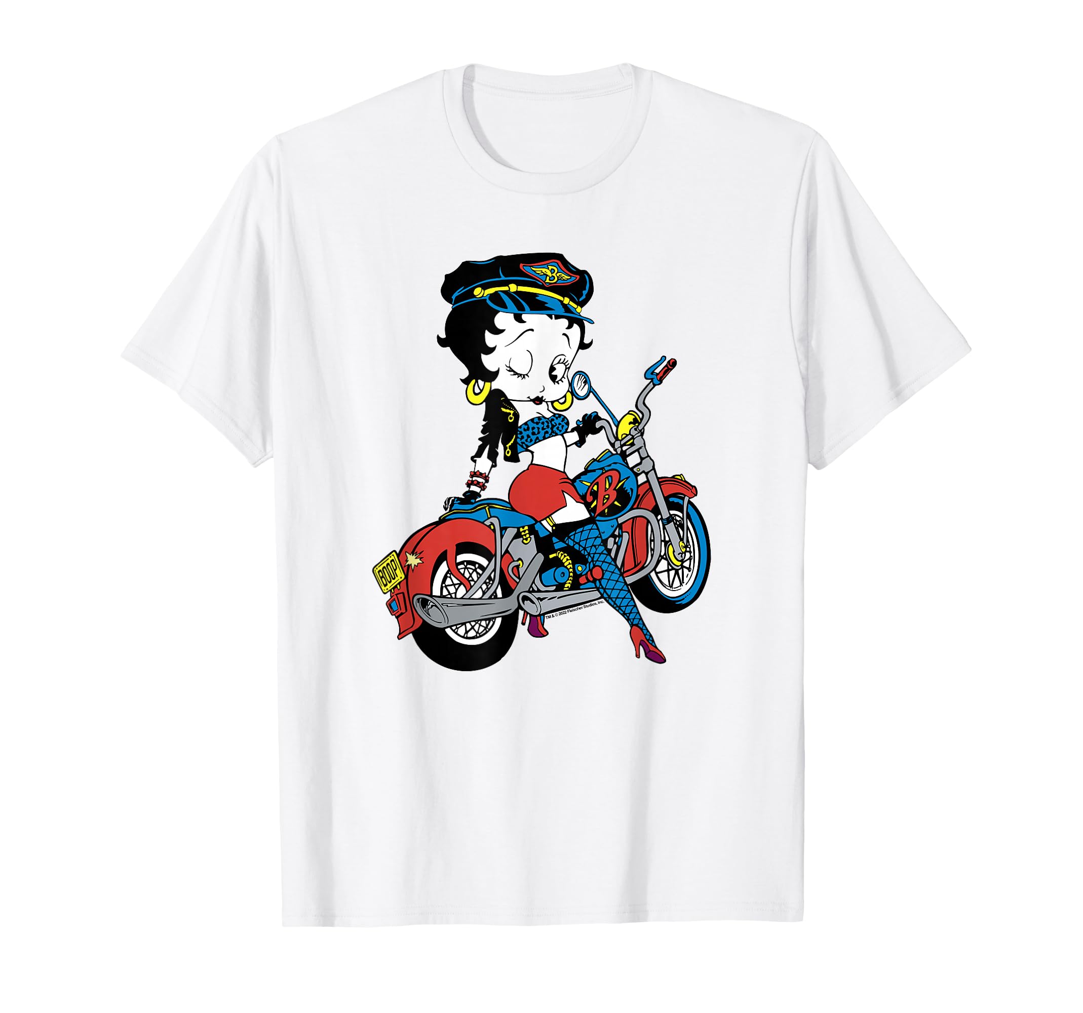 Betty Boop Biker Babe Color Pop T-Shirt - Novelty Apparel Unisex - T-Shirt, Sweatshirt, Hoodie