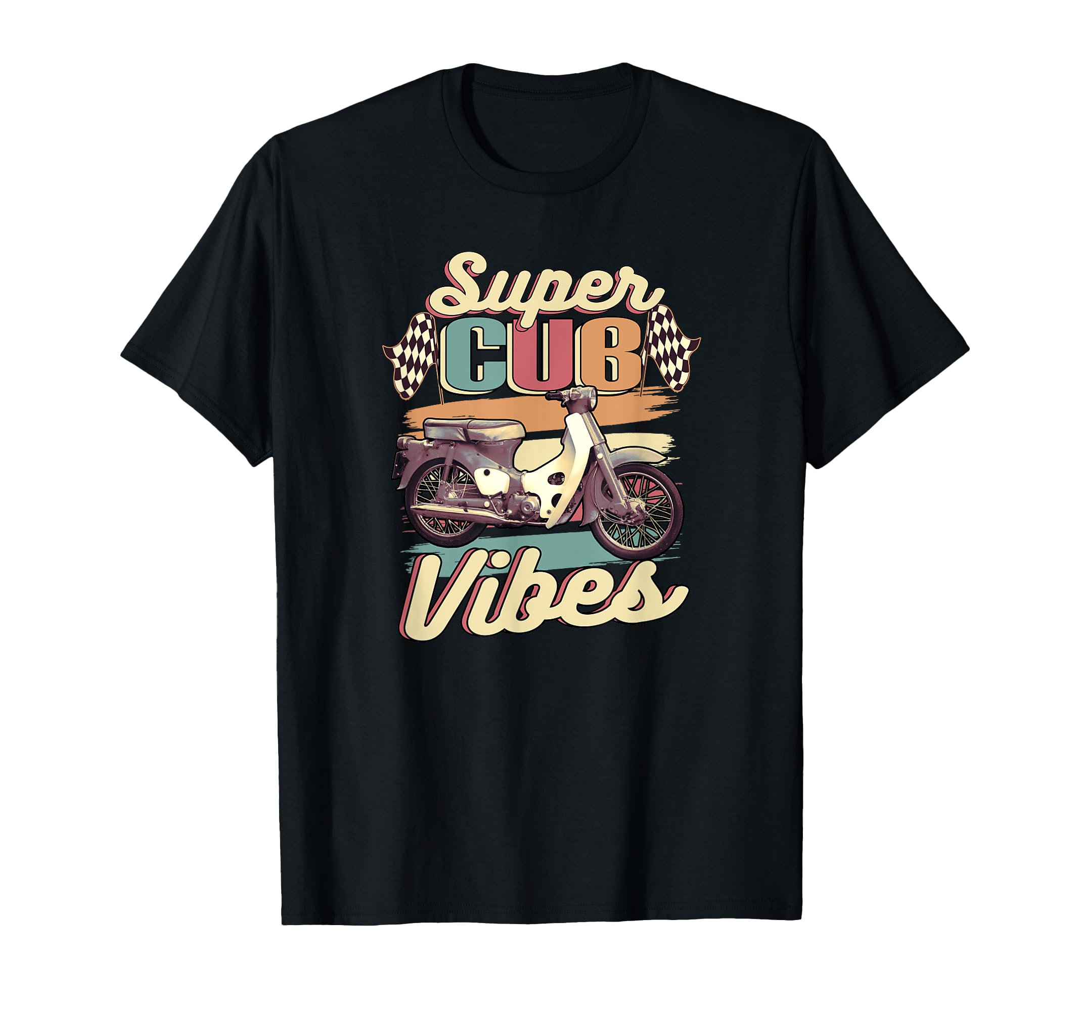 Super Cub C100 Moped Motorcycle Vibes T-Shirt - Unique Graphic Men Women - T-Shirt, Sweatshirt, Hoodie