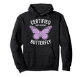 Certified Anti Social Butterfly Art Hoodie - Trendy Graphic for Adults - T-Shirt, Sweatshirt, Hoodie