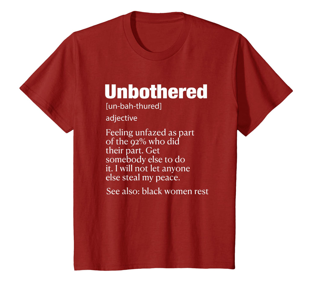 Unbothered Definition Black Rest 92 T-Shirt - Minimalist Print for Adults - T-Shirt, Sweatshirt, Hoodie