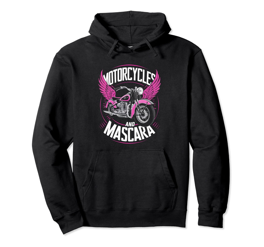Motorcycles And Mascara Womens Motor Hoodie - Streetwear Style for Adults - T-Shirt, Sweatshirt, Hoodie