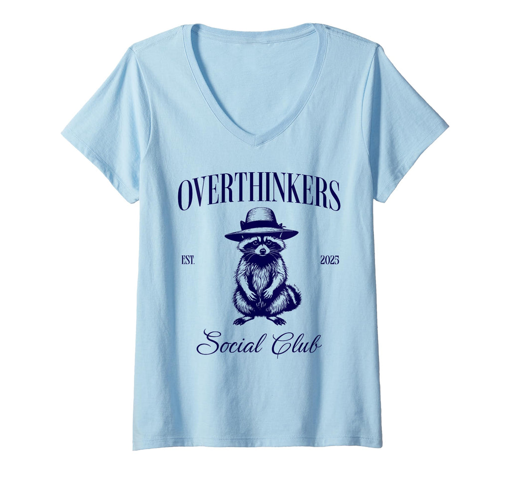 Womens Overthinkers Social Club T-Shirt - Custom Art Print Unisex - T-Shirt, Sweatshirt, Hoodie
