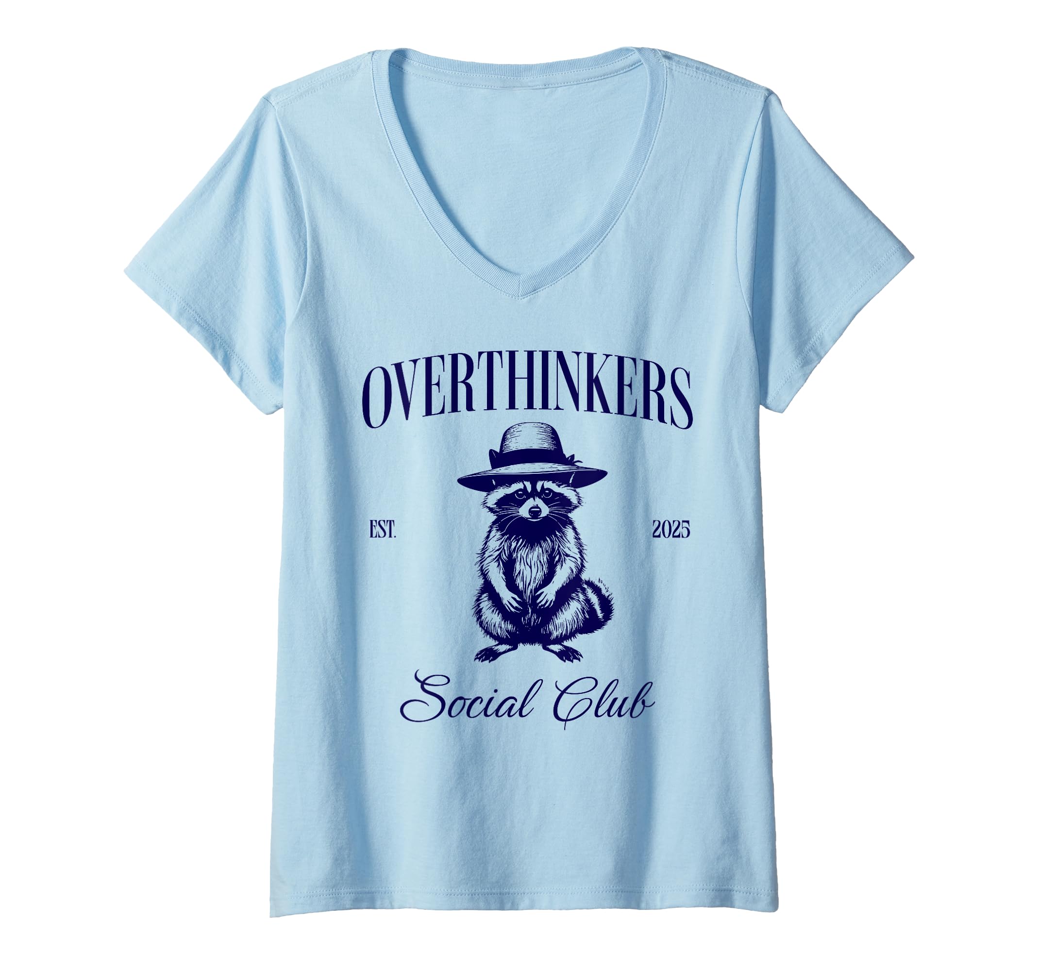 Womens Overthinkers Social Club T-Shirt - Custom Art Print Unisex - T-Shirt, Sweatshirt, Hoodie