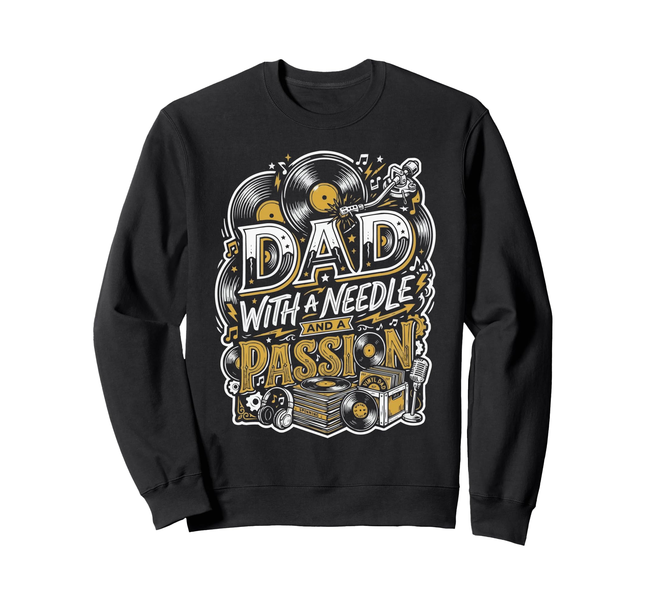 Vinyl Record Player Vinyl Collector Sweatshirt - Novelty Apparel Unisex - T-Shirt, Sweatshirt, Hoodie