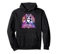 Cat Roller Skater 80S 90S Synthwave Hoodie - Novelty Apparel Men Women - T-Shirt, Sweatshirt, Hoodie