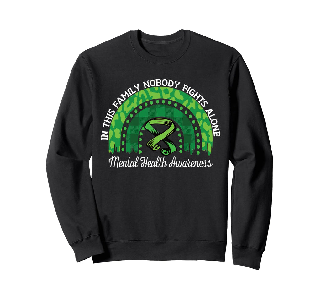 This Family Nobody Fights Alone Sweatshirt - Novelty Apparel for Adults - T-Shirt, Sweatshirt, Hoodie