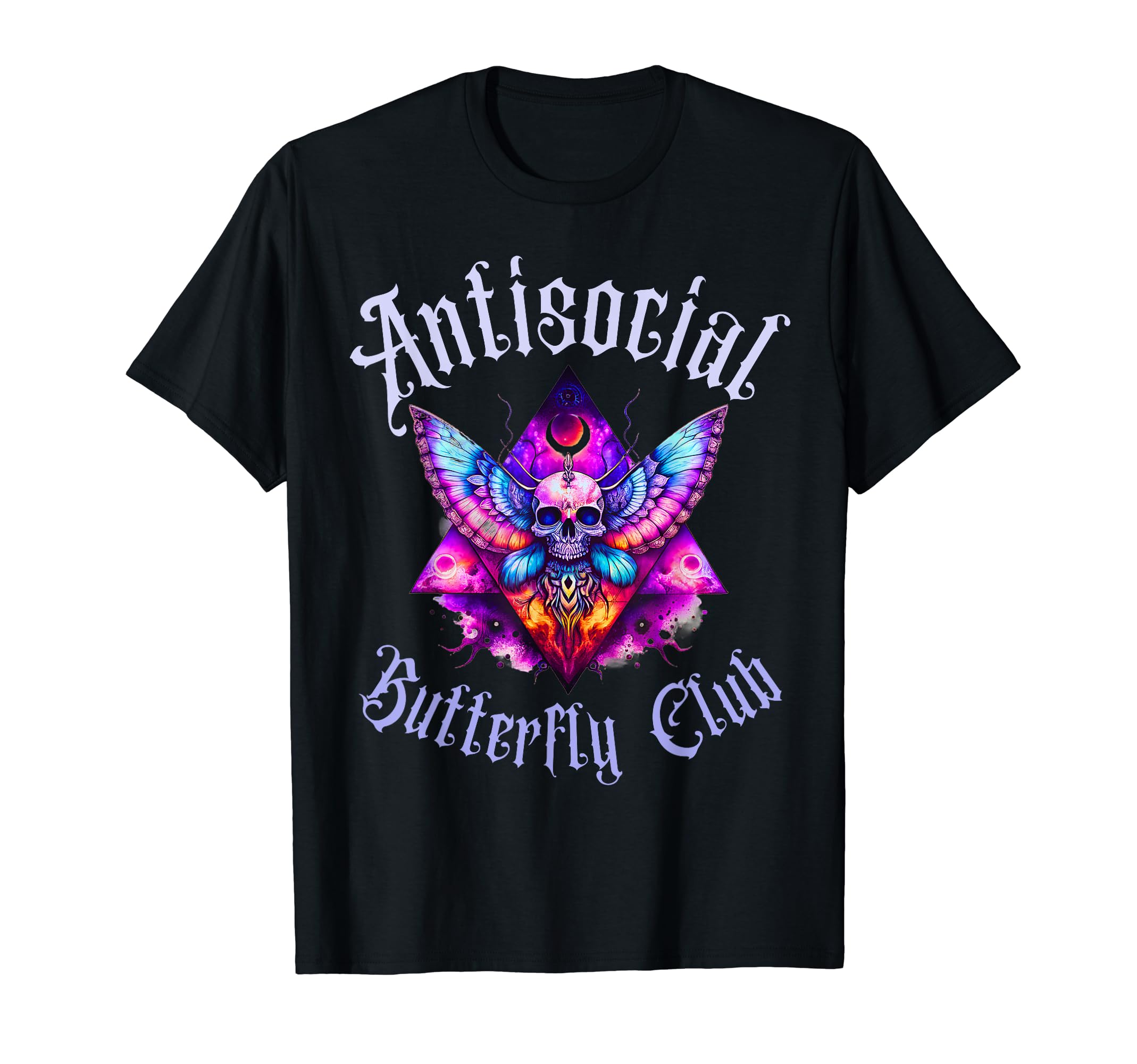 Antisocial Butterfly Club Gothic Death T-Shirt - Graphic Print Unisex - T-Shirt, Sweatshirt, Hoodie