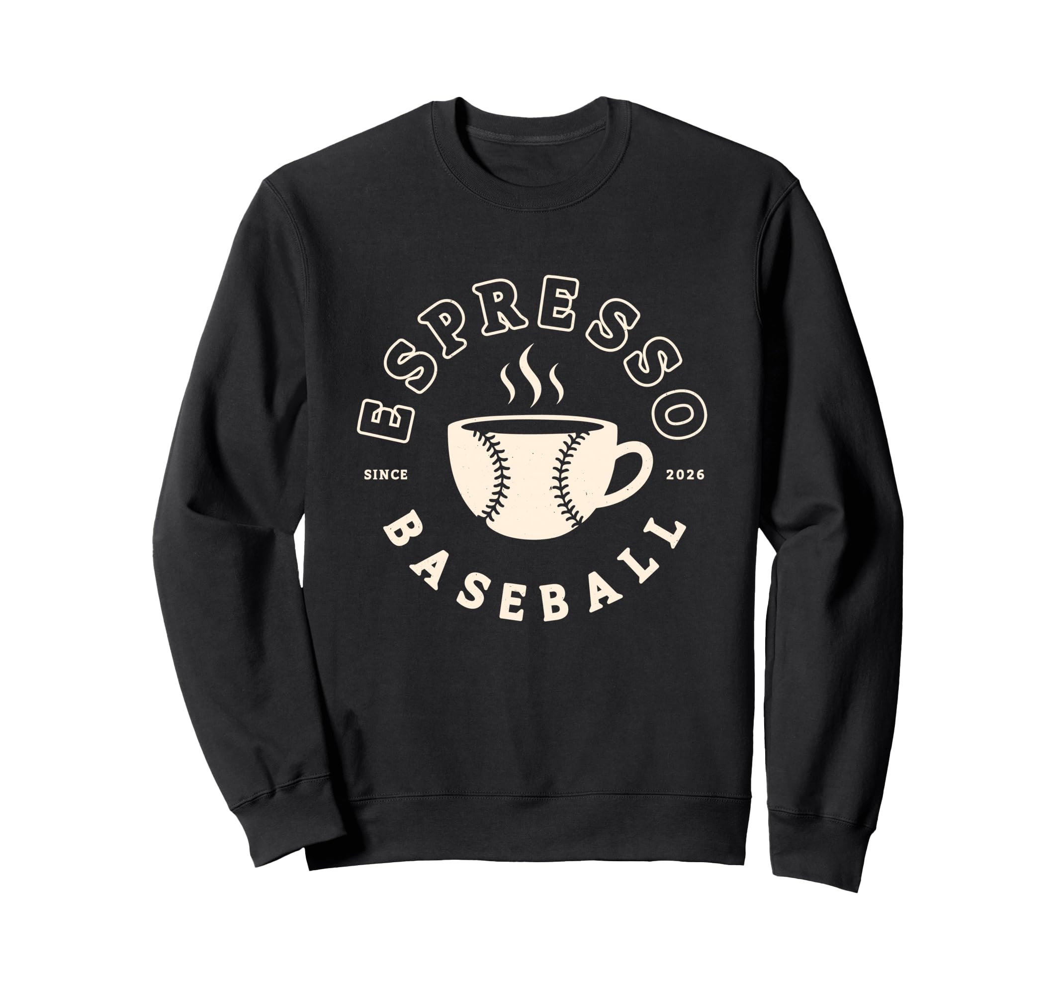 Espresso Baseball Est 2026 Coffee Sweatshirt - Graphic Print Men Women - T-Shirt, Sweatshirt, Hoodie
