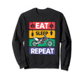Eat Sleep Dirtbike Repeat Sweatshirt - Novelty Apparel Men Women - T-Shirt, Sweatshirt, Hoodie