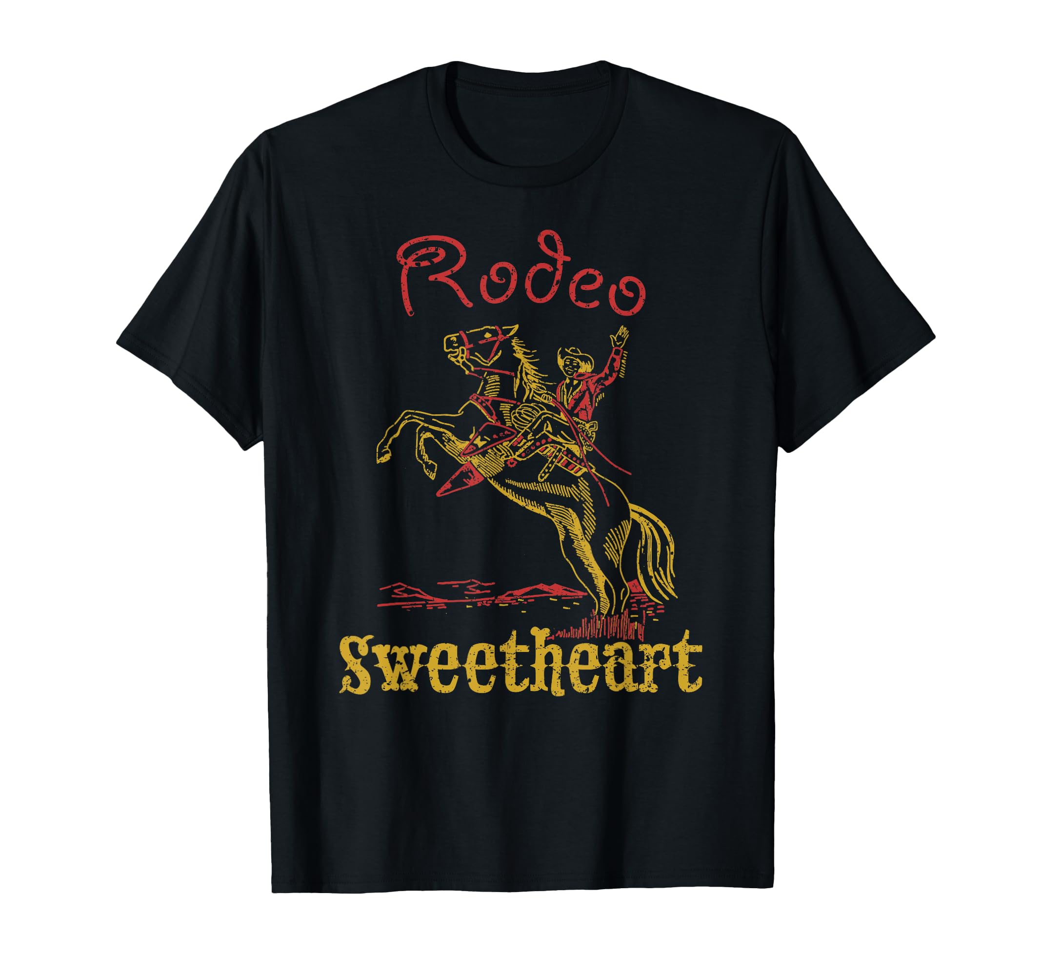 Rodeo Sweetheart Western Cowboy Cowgirl T-Shirt - Minimalist Print Unisex - T-Shirt, Sweatshirt, Hoodie