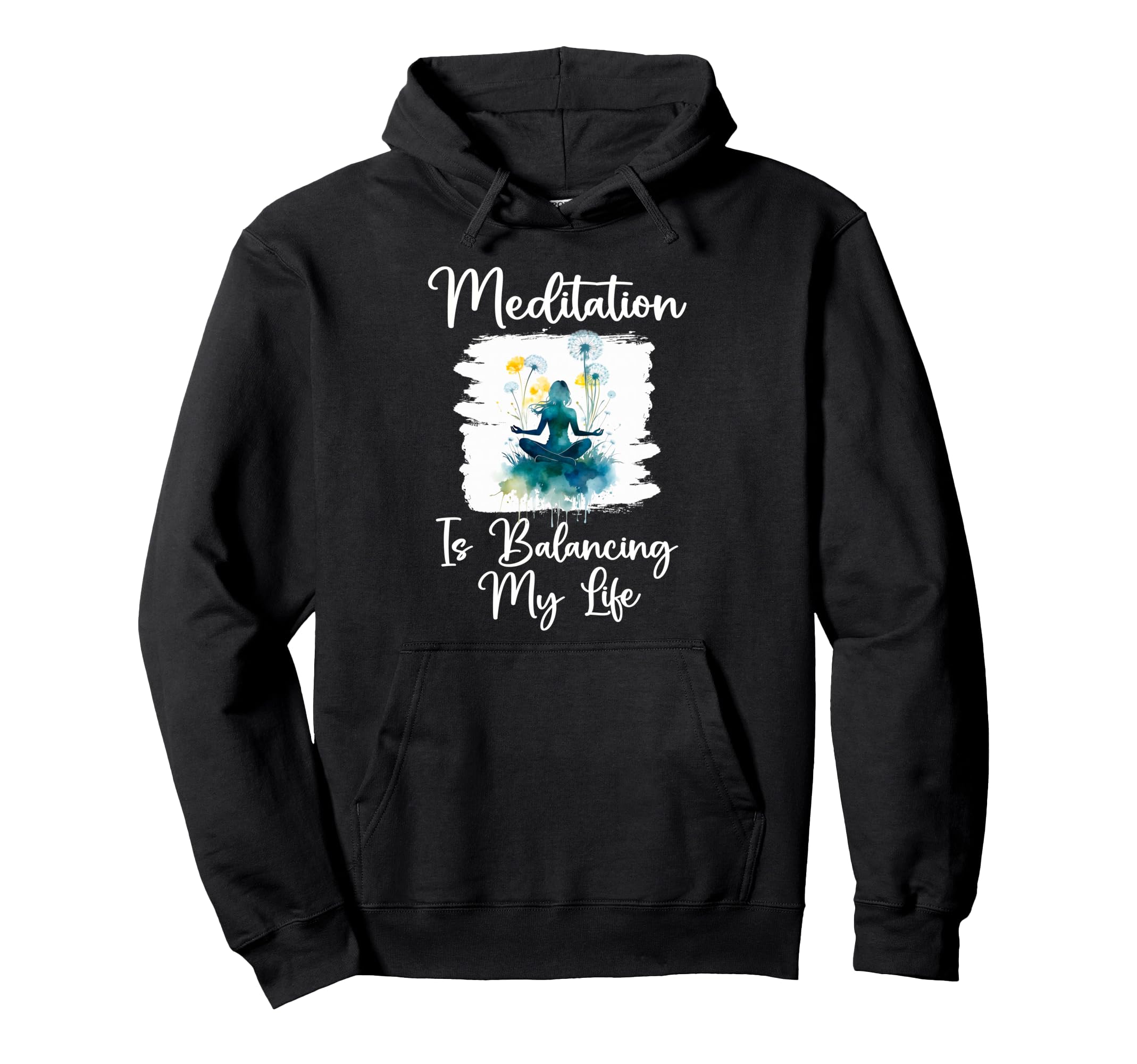 Meditation Is Balancing My Life Meditated Hoodie - Streetwear Style Unisex - T-Shirt, Sweatshirt, Hoodie