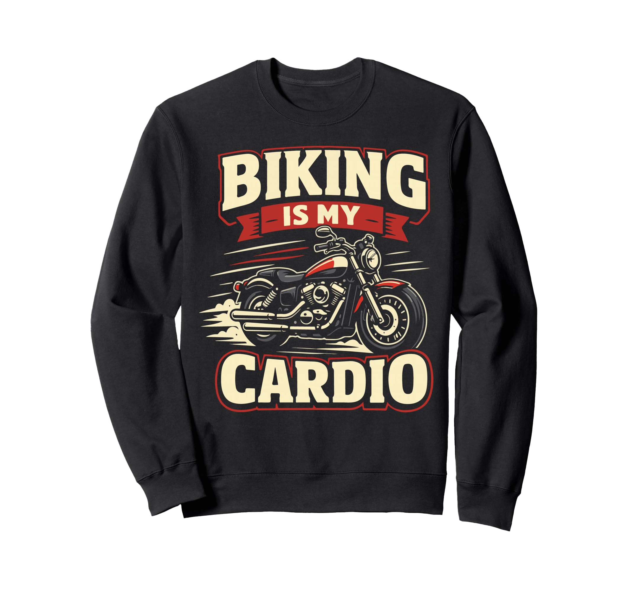 Motorcycle Biker Biking Is My Sweatshirt - Minimalist Print for Adults - T-Shirt, Sweatshirt, Hoodie