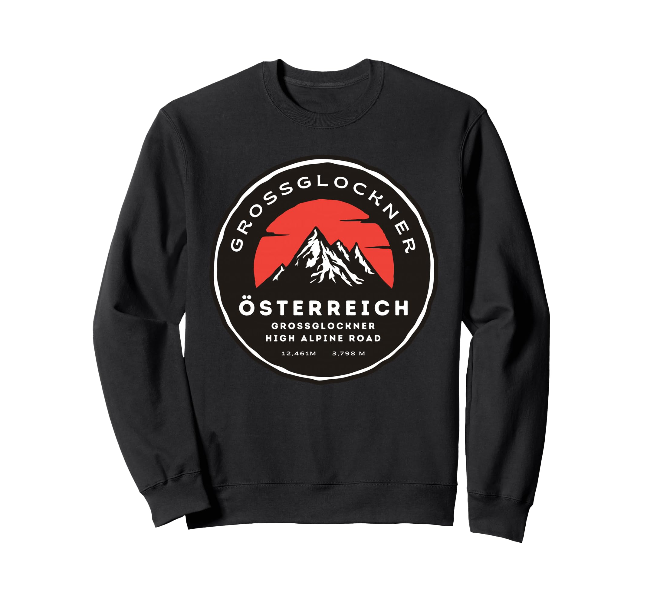 Grossglockner Motorcycle Alpine Sweatshirt - Aesthetic Graphic Men Women - T-Shirt, Sweatshirt, Hoodie