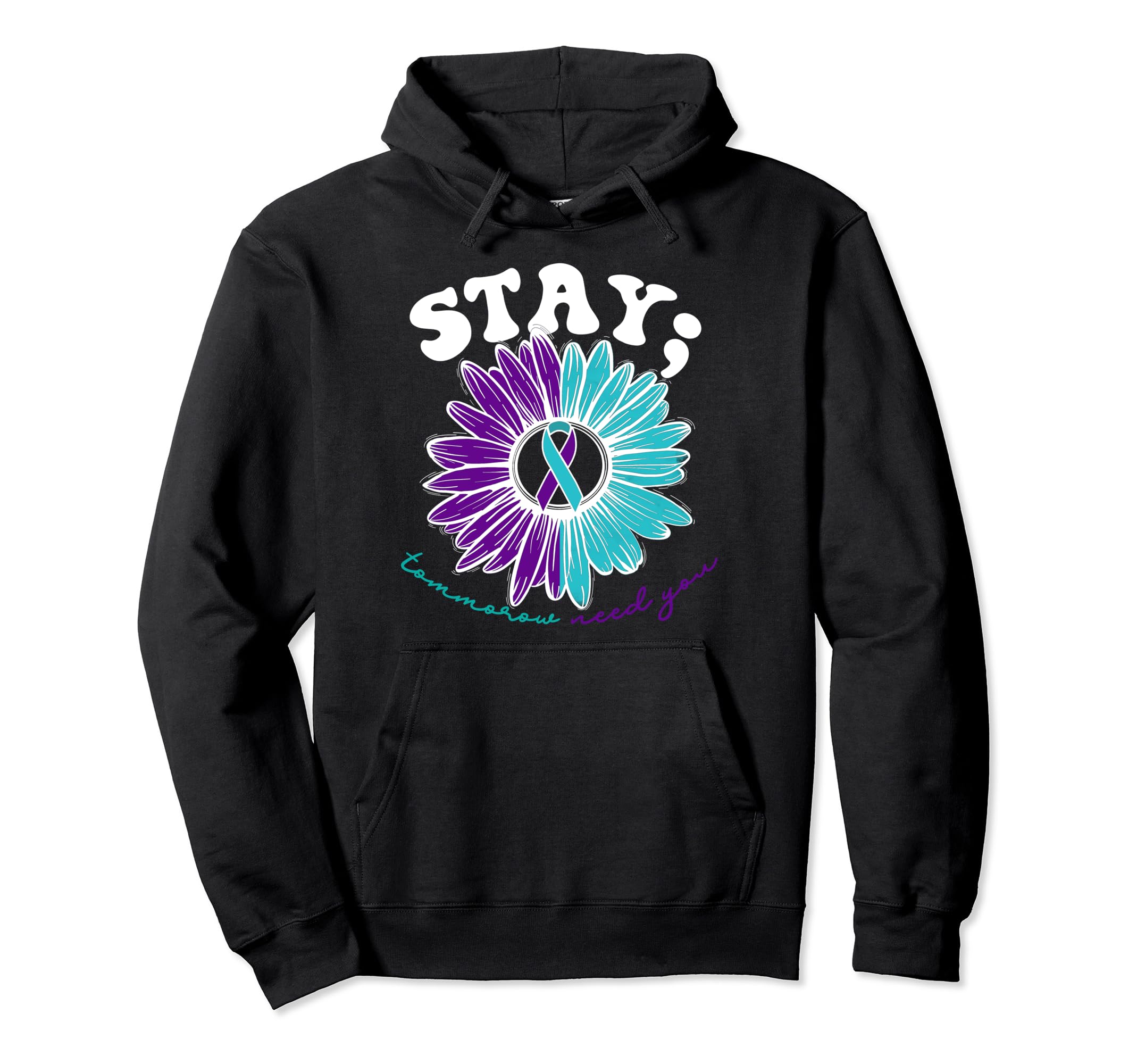 988 Suicide Prevention Stay Tomorrow Hoodie - Custom Art Print for Adults - T-Shirt, Sweatshirt, Hoodie