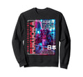 Fukuoka City 80S Synthwave Samurai Sweatshirt - Custom Art Print Men Women - T-Shirt, Sweatshirt, Hoodie