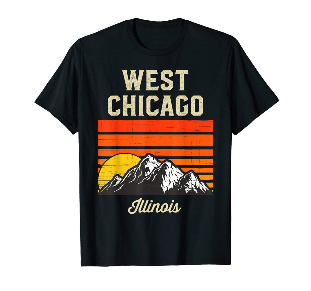 West Chicago Illinois City State Usa T-Shirt - Minimalist Print for Adults - T-Shirt, Sweatshirt, Hoodie