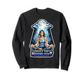 Moon Meditation Lunar Mindfulness Sweatshirt - Custom Art Print Men Women - T-Shirt, Sweatshirt, Hoodie