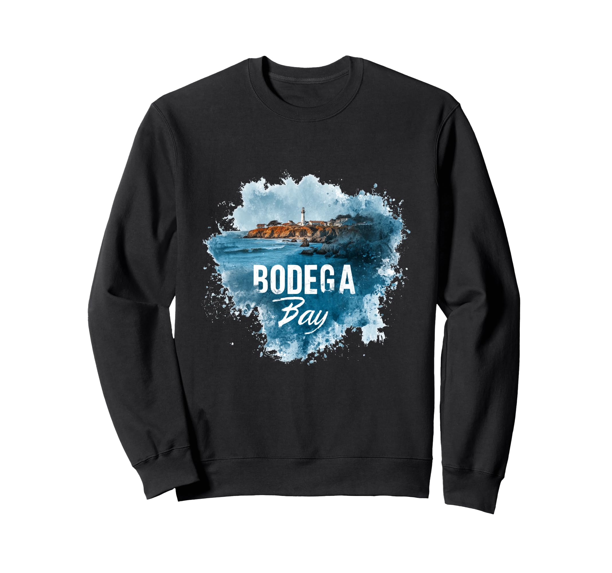 Bodega Bay California Distressed Sweatshirt - Novelty Apparel Men Women - T-Shirt, Sweatshirt, Hoodie