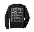 Funny Cruise Rules Dont Fall Off Sweatshirt - Novelty Apparel Men Women - T-Shirt, Sweatshirt, Hoodie