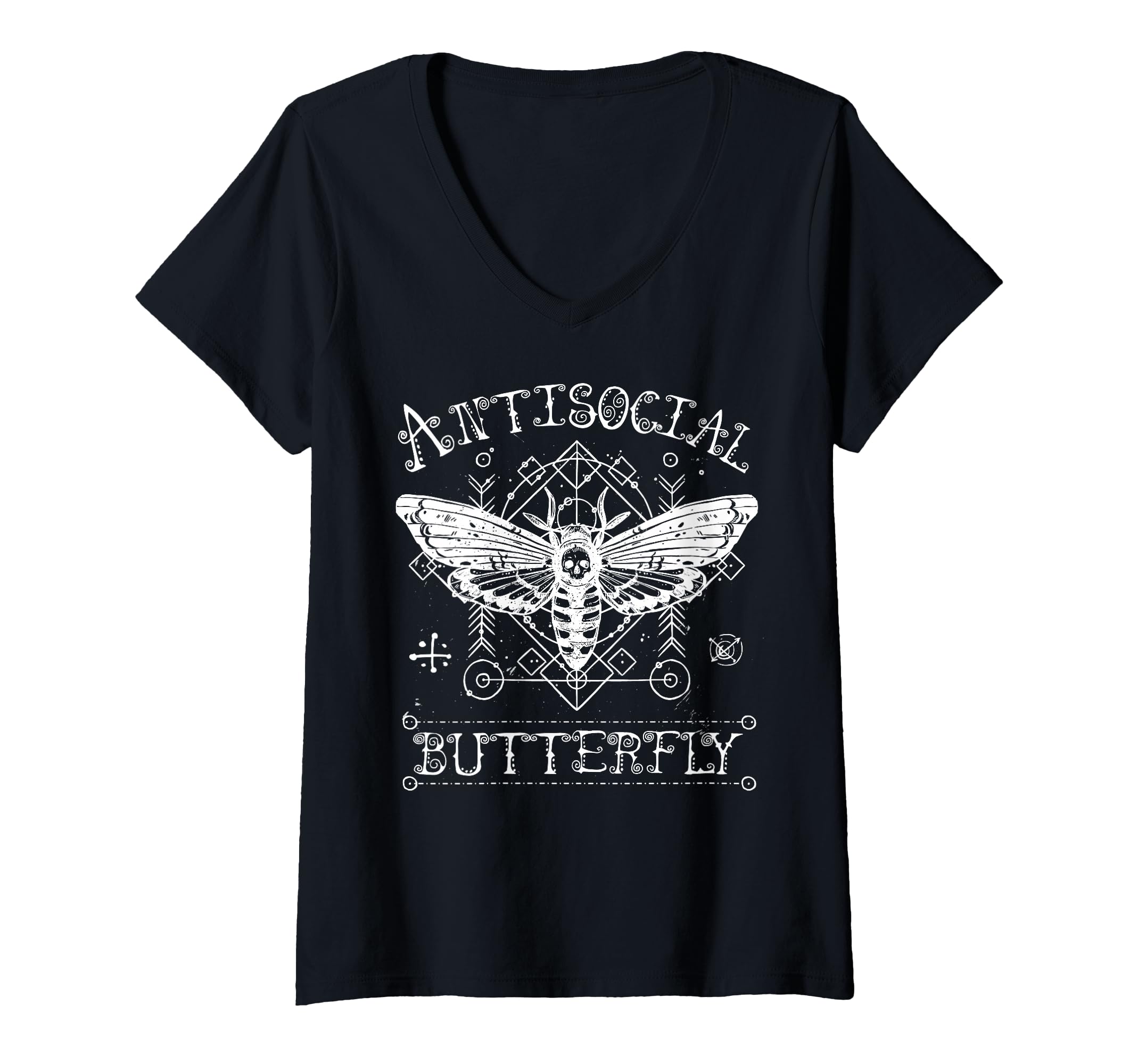 Womens Funny Antisocial Butterfly T-Shirt - Custom Art Print Men Women - T-Shirt, Sweatshirt, Hoodie
