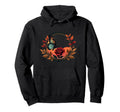Sunset Butterfly And Rose Harmony Hoodie - Custom Art Print for Adults - T-Shirt, Sweatshirt, Hoodie