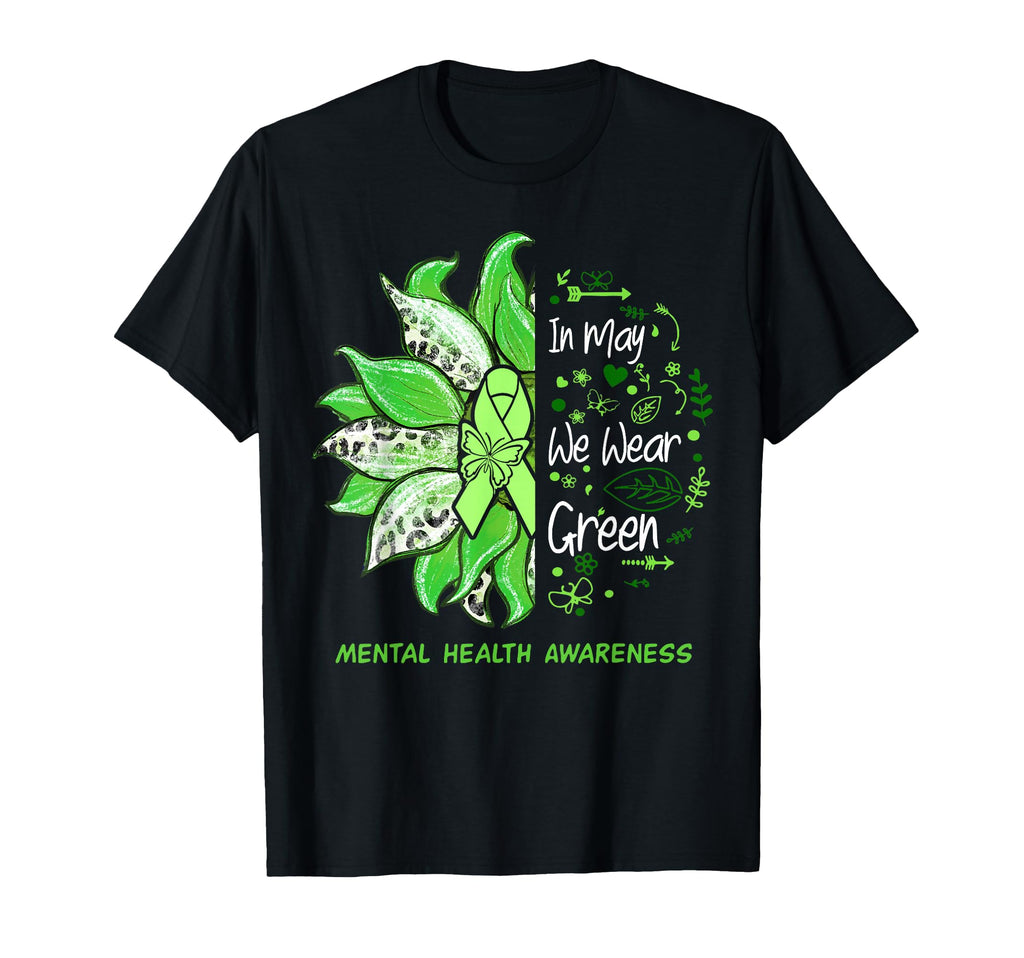 May We Wear Green Daisy Leopard T-Shirt - Novelty Apparel for Adults - T-Shirt, Sweatshirt, Hoodie