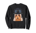 Funny Motorcycle Helmet Silky Terrier Sweatshirt - Trendy Graphic Men Women - T-Shirt, Sweatshirt, Hoodie