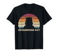 Groundhog Day Sunset Image Woodchuck T-Shirt - Graphic Print Unisex - T-Shirt, Sweatshirt, Hoodie