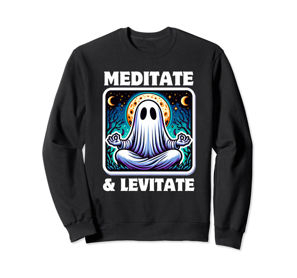 Ghost Meditation Spiritual Halloween Sweatshirt - Custom Art Print Unisex - T-Shirt, Sweatshirt, Hoodie