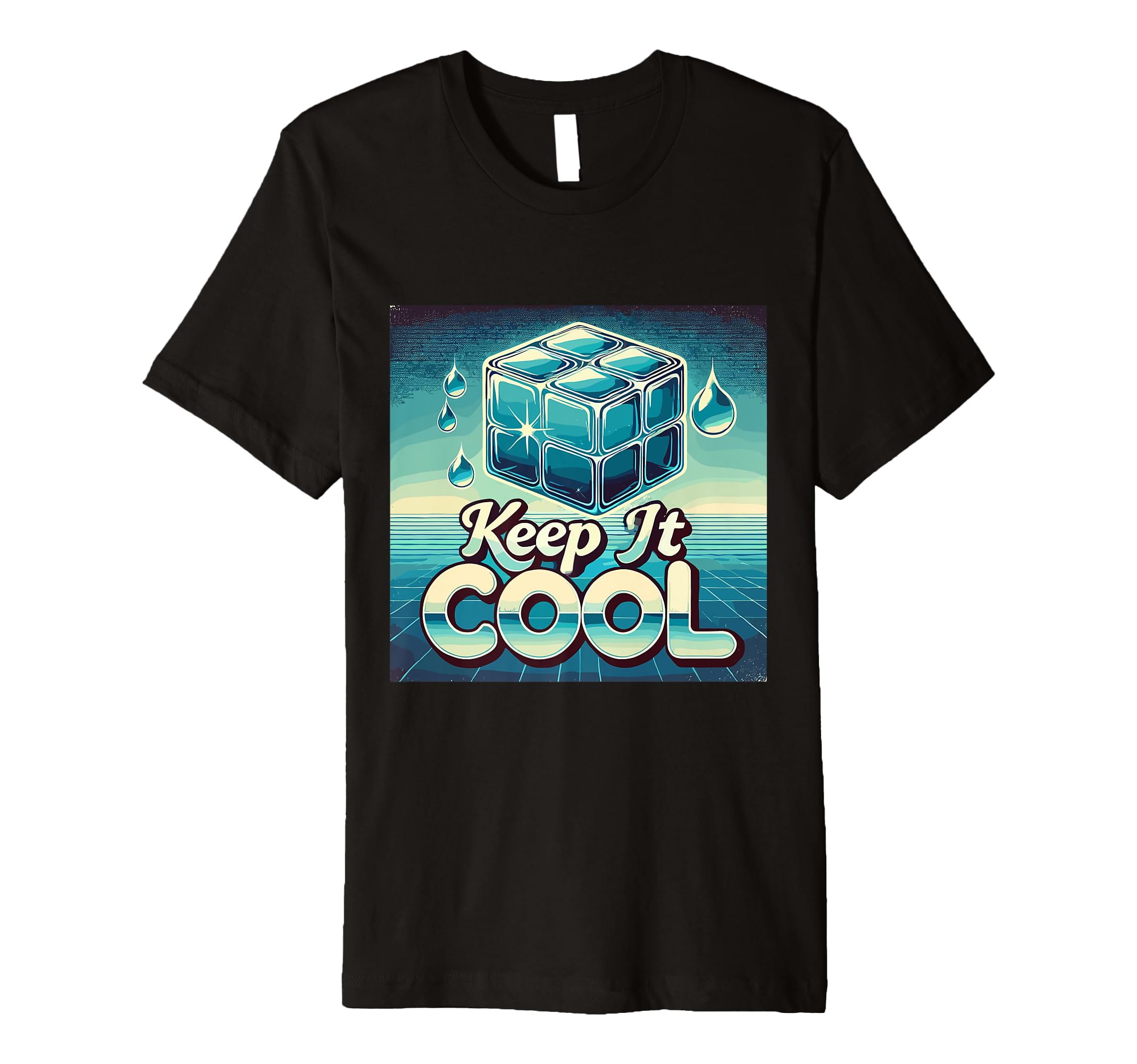 Keep It Synthwave Pun 80S Vaporwave T-Shirt - Fun Novelty Design Unisex - T-Shirt, Sweatshirt, Hoodie