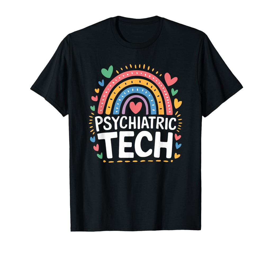 Psychiatric Nursing Psychiatric Tech T-Shirt - Aesthetic Graphic Men Women - T-Shirt, Sweatshirt, Hoodie