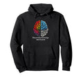 Colorful Rainbow Brain Hoodie - Fun Novelty Design Men Women - T-Shirt, Sweatshirt, Hoodie