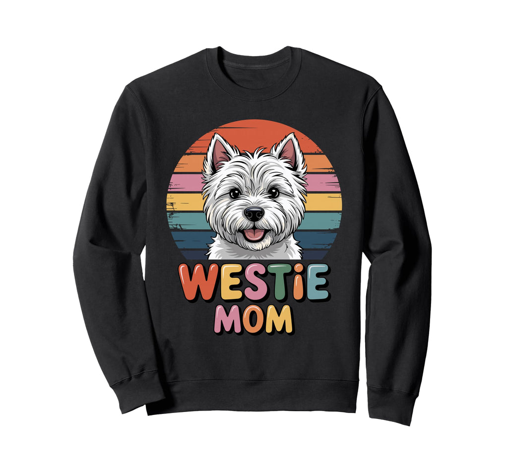 Westie Mom West Highland White Sweatshirt - Aesthetic Graphic for Adults - T-Shirt, Sweatshirt, Hoodie