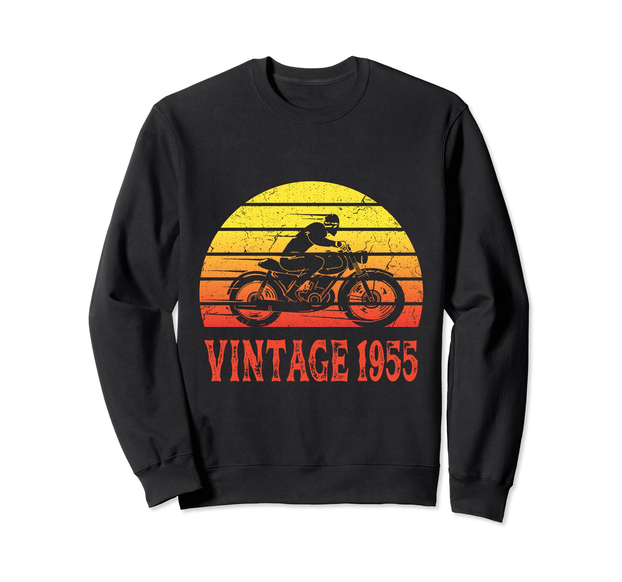 1955 Birthday Racer Motorcycle Biker Sweatshirt - Novelty Apparel Men Women - T-Shirt, Sweatshirt, Hoodie