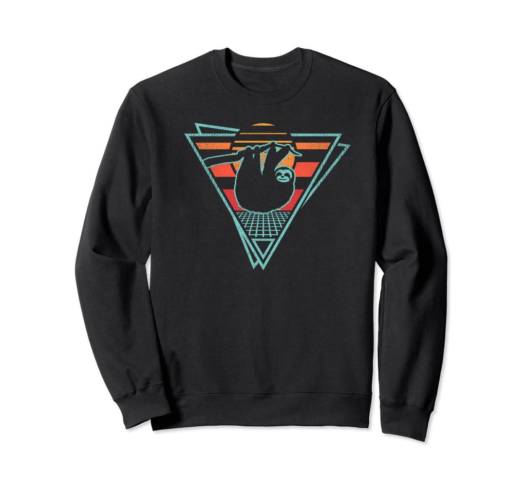Sloth 80S Animal Lover Gift Sweatshirt - Streetwear Style Unisex - T-Shirt, Sweatshirt, Hoodie