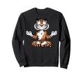 Meditation Tiger Yoga Pose Sweatshirt - Streetwear Style for Adults - T-Shirt, Sweatshirt, Hoodie