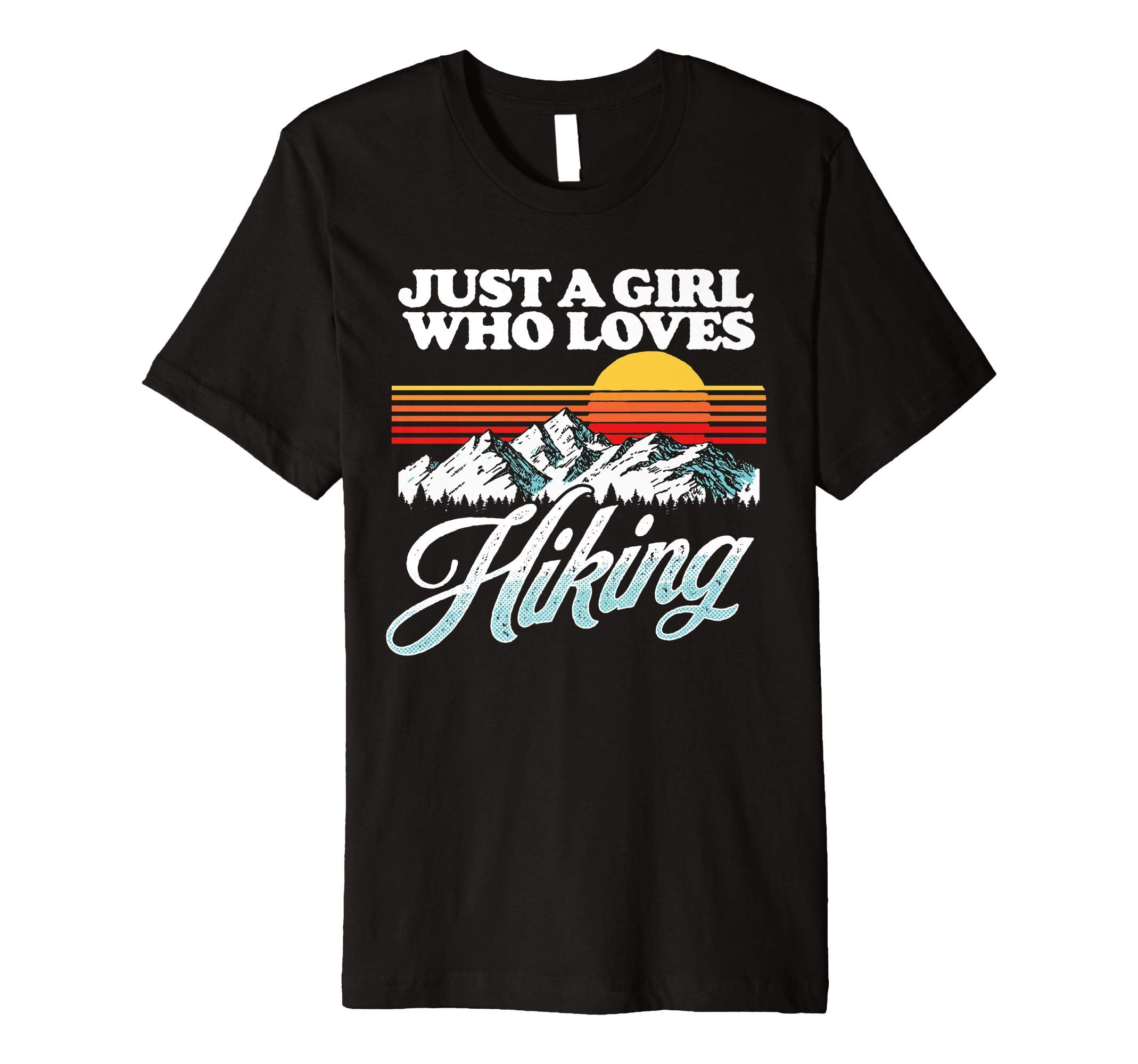 Just Who Loves Hiking Mountains Sunset T-Shirt - Unique Graphic for Adults - T-Shirt, Sweatshirt, Hoodie