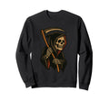 Tattoo Grim Reaper Traditional Sweatshirt - Custom Art Print for Adults - T-Shirt, Sweatshirt, Hoodie