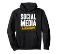 Antisocial Social Media Blackout Introvert Hoodie - Streetwear Style Unisex - T-Shirt, Sweatshirt, Hoodie