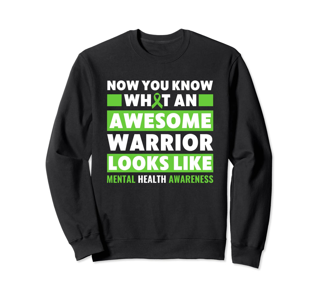 Mental Health Warrior Mental Sweatshirt - Casual Everyday Wear for Adults - T-Shirt, Sweatshirt, Hoodie