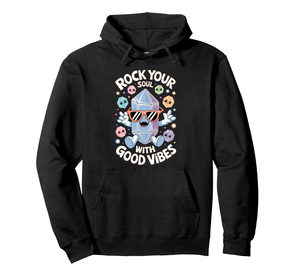 Healing Stone Crystals Energy Spiritual Hoodie - Trendy Graphic for Adults - T-Shirt, Sweatshirt, Hoodie
