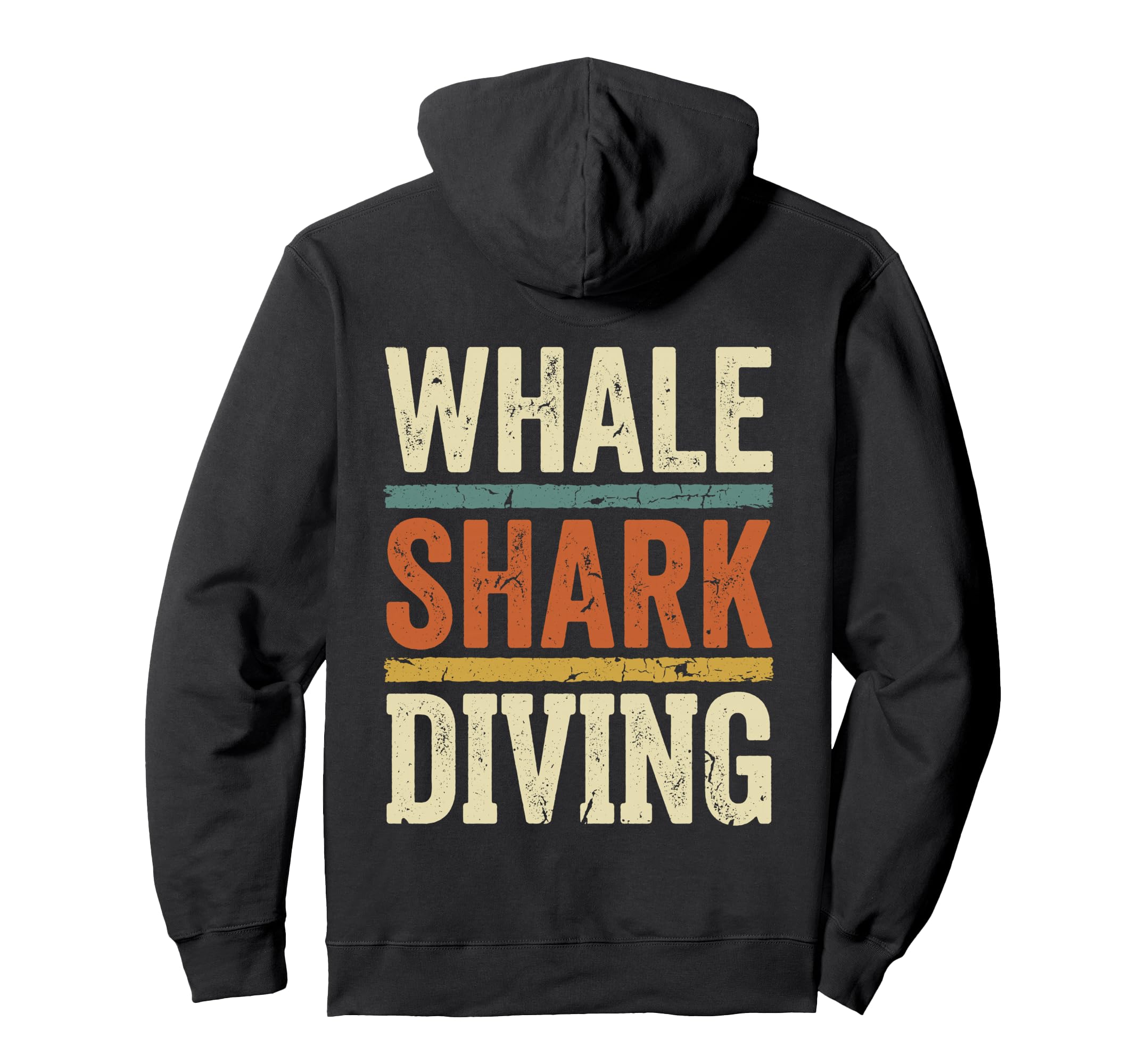 Whale Shark Diving Typography Hoodie - Casual Everyday Wear Men Women - T-Shirt, Sweatshirt, Hoodie