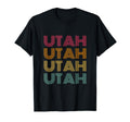 Utah 70S 80S Throwback T-Shirt - Custom Art Print Unisex - T-Shirt, Sweatshirt, Hoodie