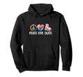 Peace Love Skate Roller Skates 70S 80S Hoodie - Novelty Apparel Unisex - T-Shirt, Sweatshirt, Hoodie