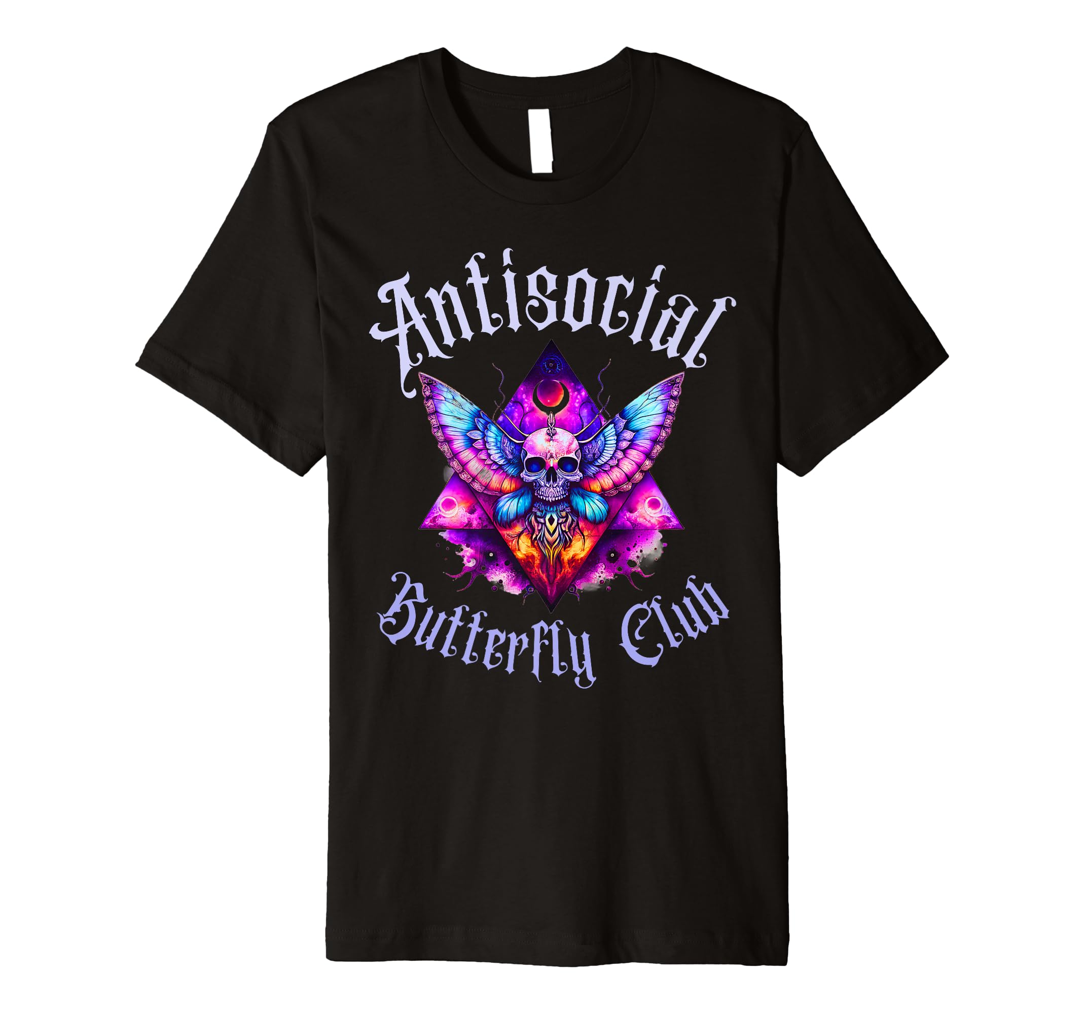 Antisocial Butterfly Club Gothic Death T-Shirt - Trendy Graphic Unisex - T-Shirt, Sweatshirt, Hoodie