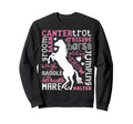 Horse Typography Word Art Horseback Sweatshirt - Graphic Print for Adults - T-Shirt, Sweatshirt, Hoodie