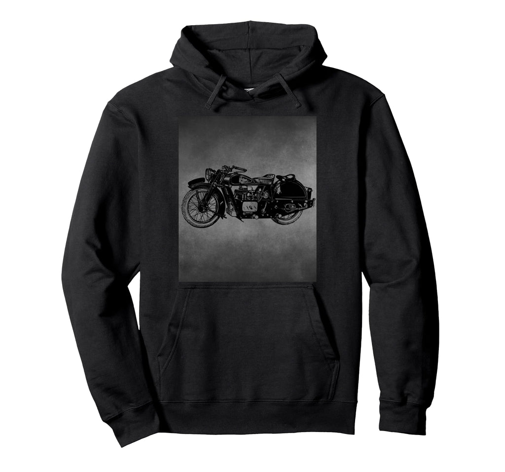 Motorcycle Drawing Hoodie - Aesthetic Graphic Unisex - T-Shirt, Sweatshirt, Hoodie