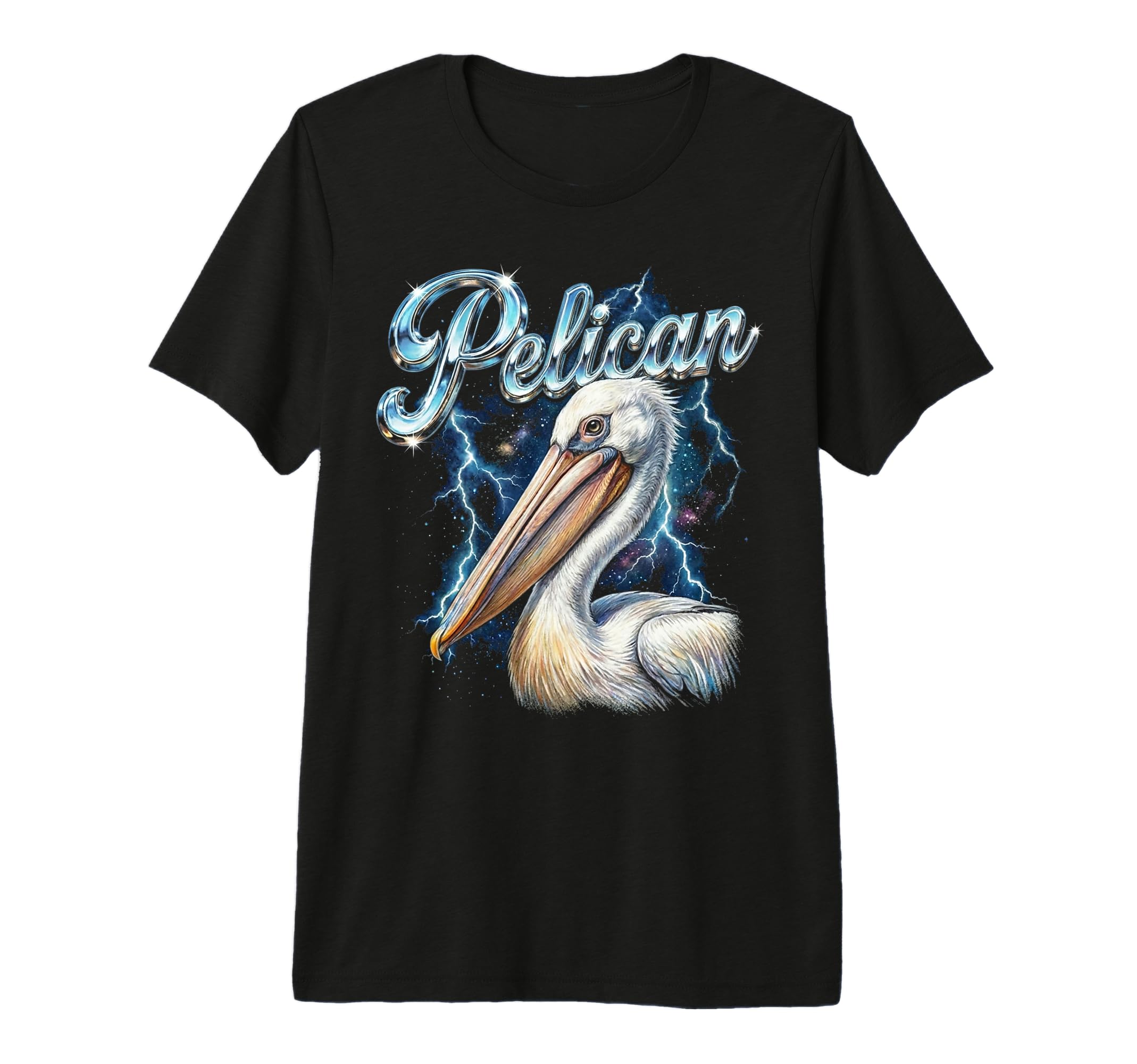 Pelican 90S Funny Pelican 80S Bird T-Shirt - Custom Art Print for Adults - T-Shirt, Sweatshirt, Hoodie